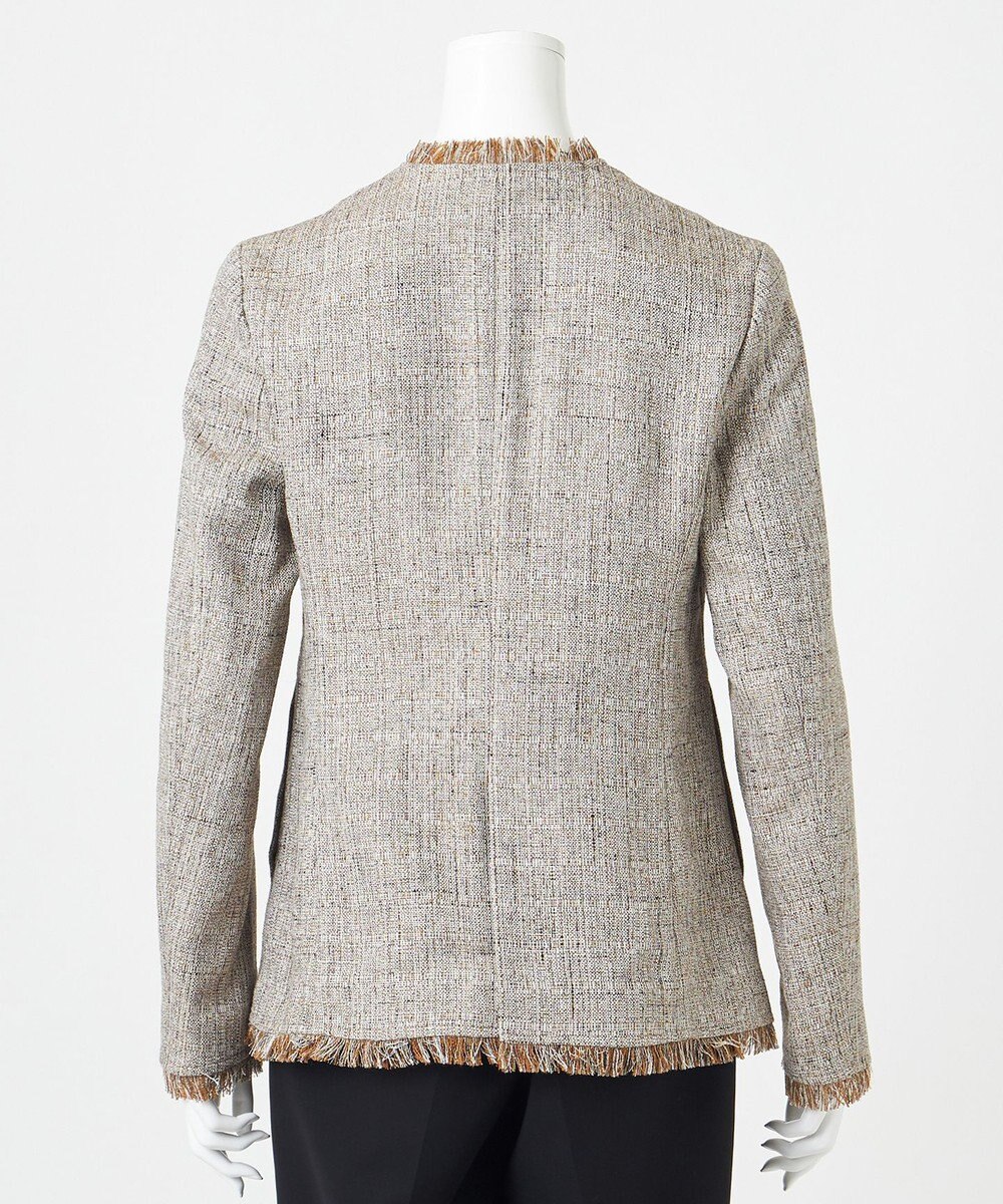 23区 【エステータ】リネンミックスツイード ジャケット 