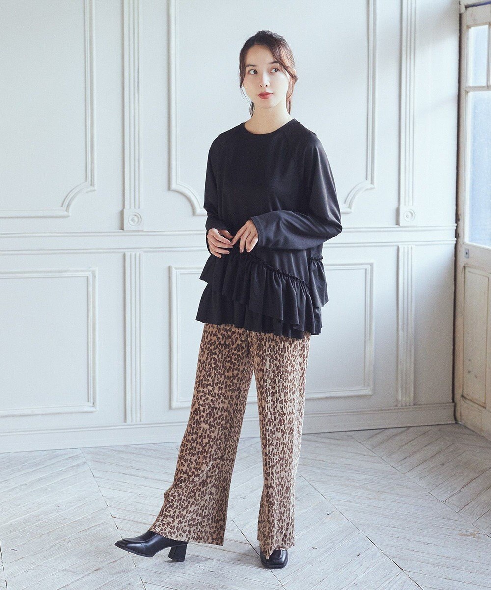 earth music&ecology フリルヘムプルオーバー 