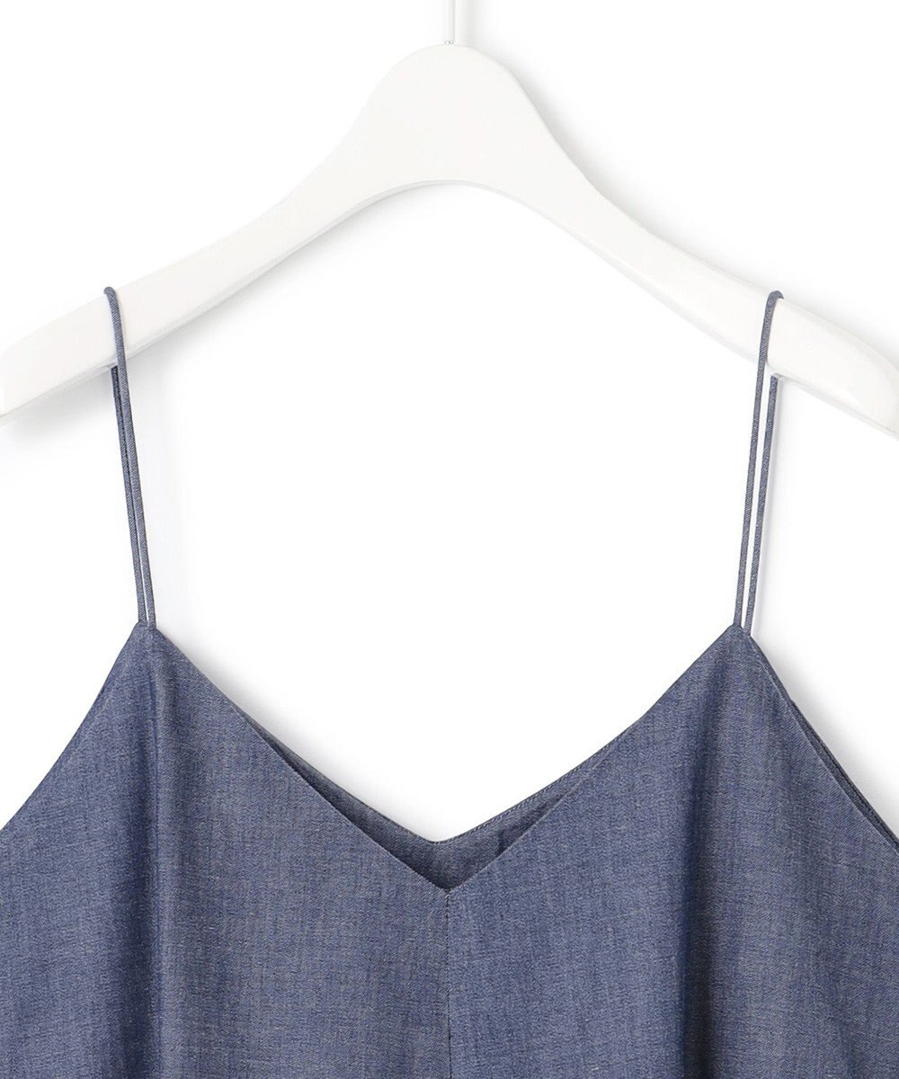 ICB 【洗える】PlaXコットンソフトデニム キャミソールワンピース 