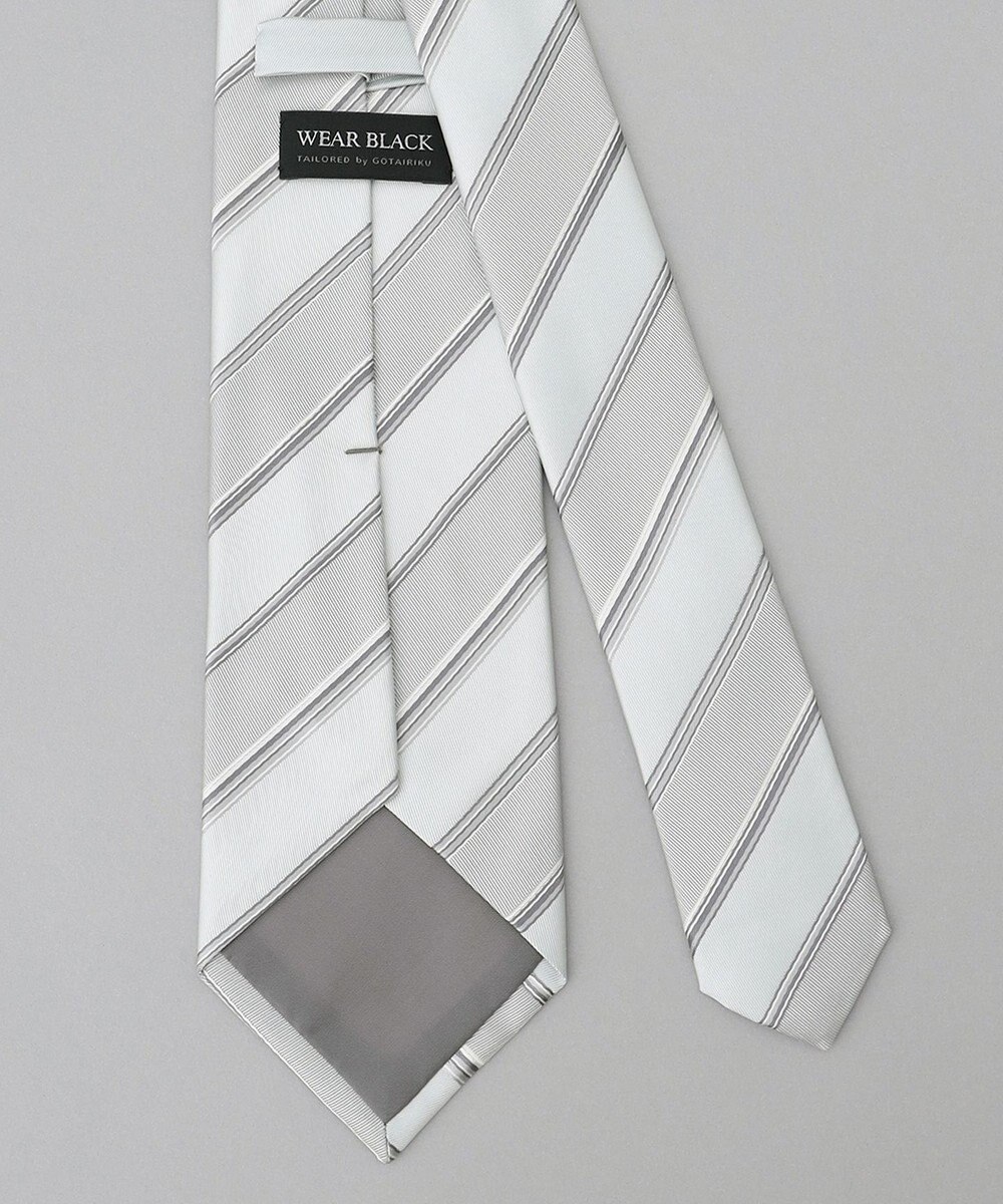 GOTAIRIKU 【WEAR BLACK】フォーマル用_ストライプ ネクタイ 