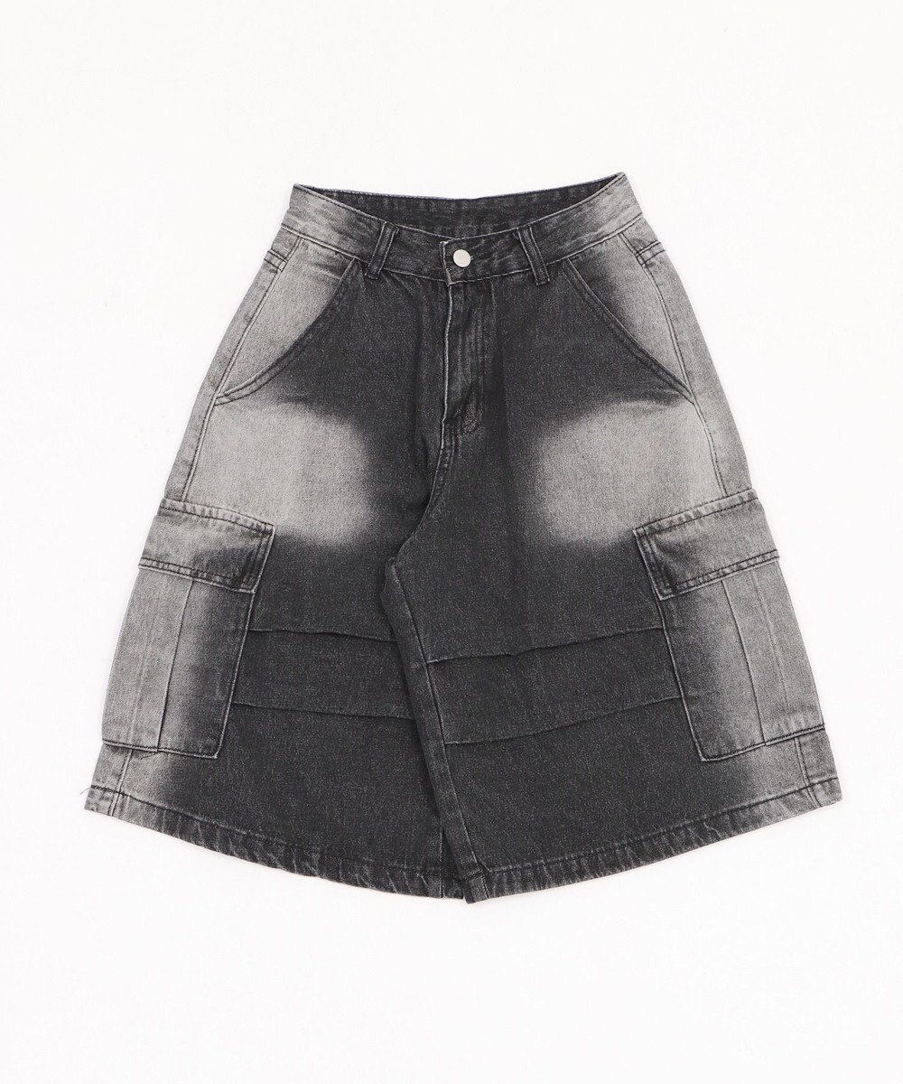 WEGO フラップポケットニータックカーゴハーフパンツ 