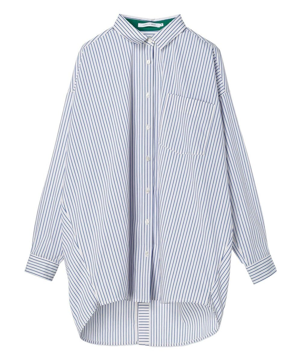 AMERICAN HOLIC イージーケアバックオープンシャツチュニック 