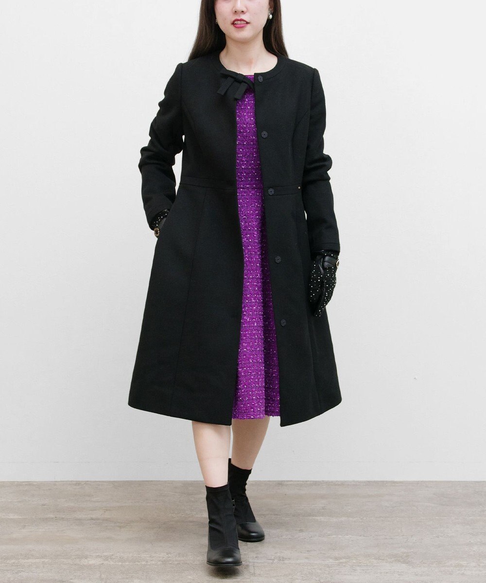 TOCCA 【WEB限定カラー有り】【消臭】MILKY PUFF リボンウールコート 