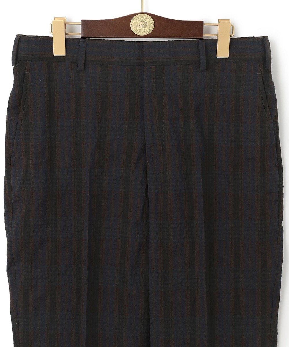J.PRESS MEN J.PRESSアーカイヴパターン ダークチェックサッカー スラックス 