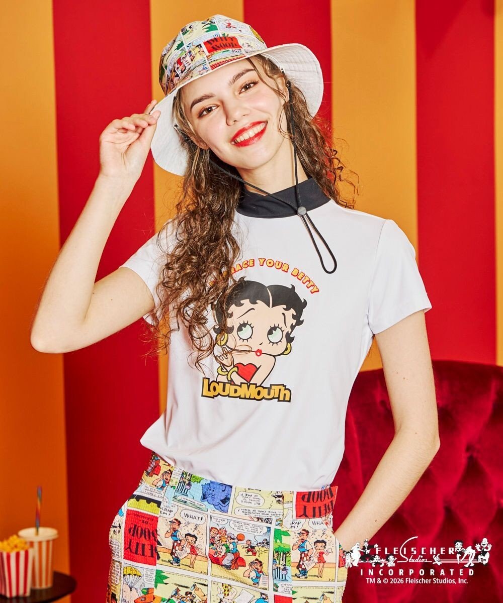 FILA GOLF／marie claire 【LOUDMOUTH×Betty Boop™】レディース モックネックシャツ 