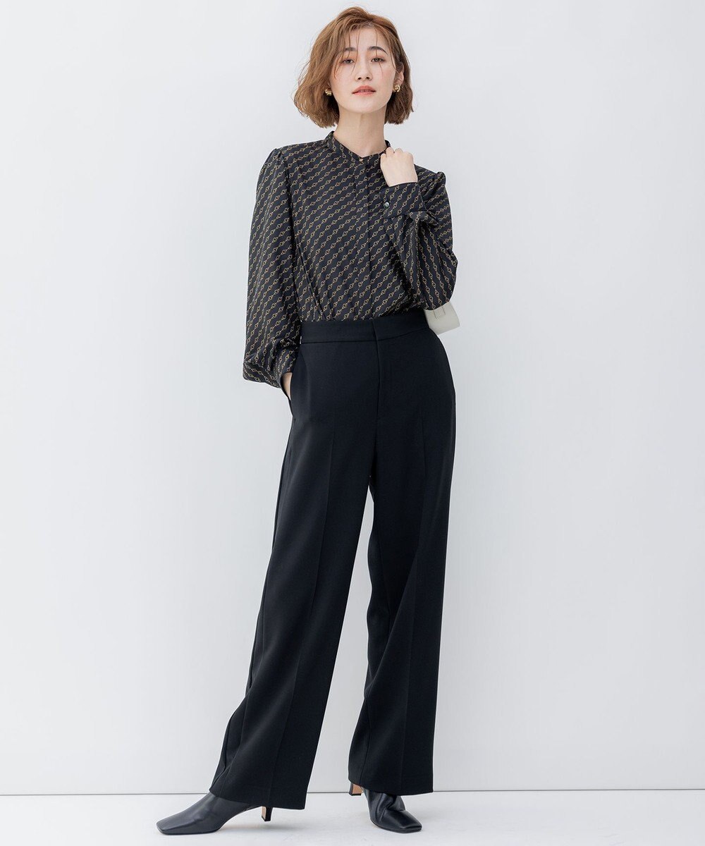 23区 【洗える】Ratti チェーンモチーフ ボウタイ ブラウス 