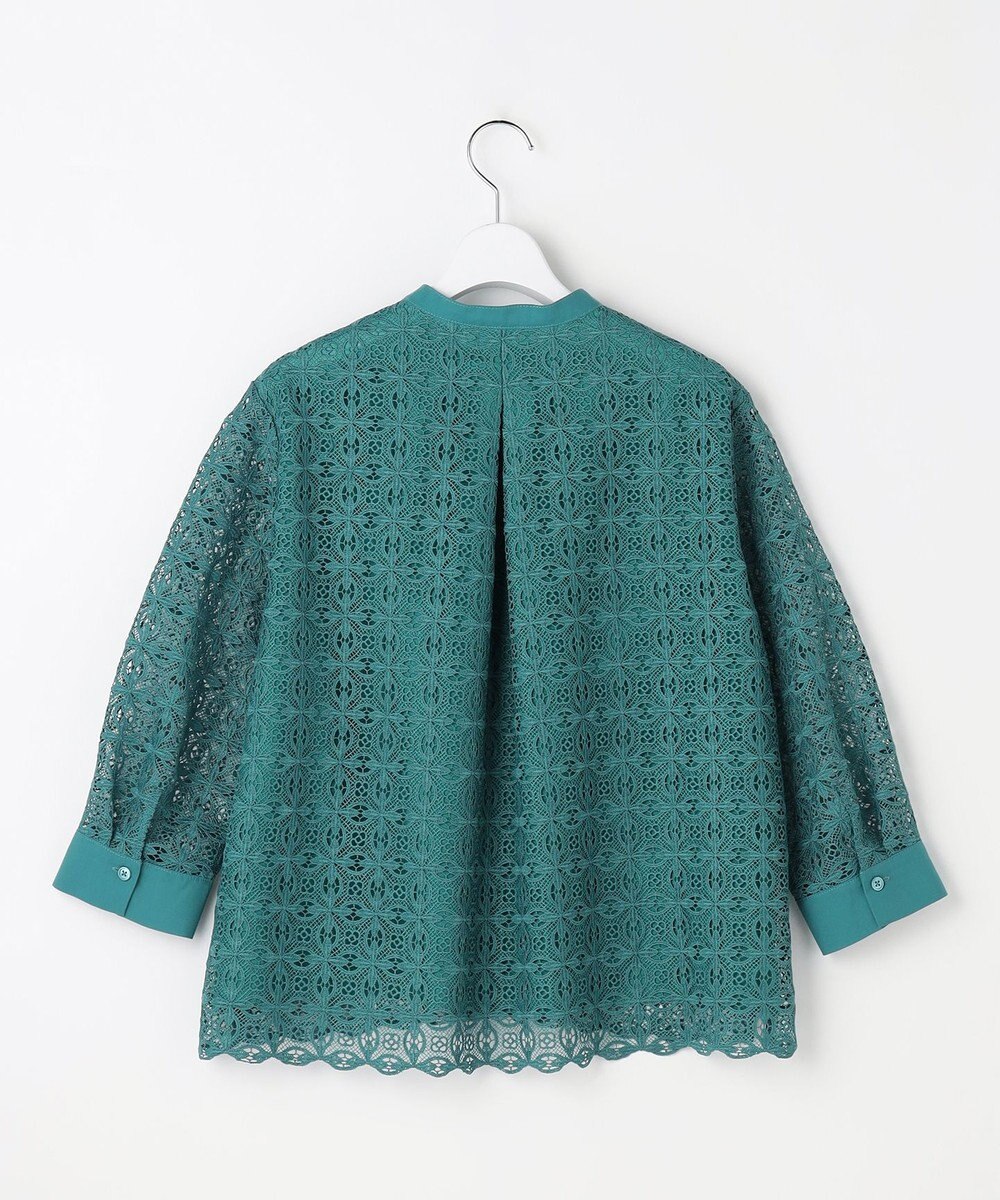 自由区 S ジオメトリックレース ブラウス 