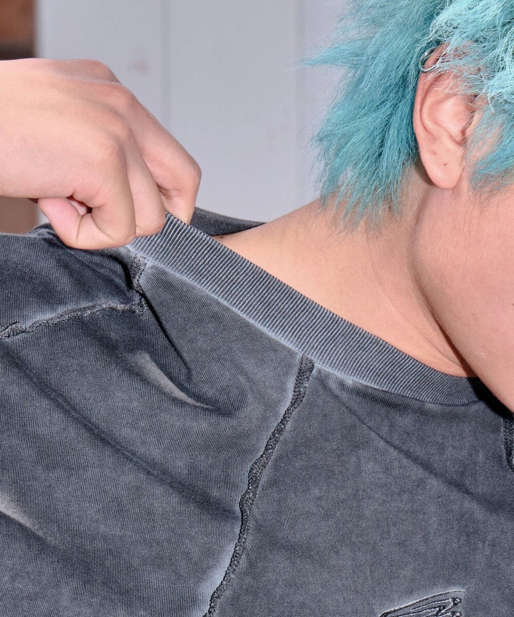 WEGO 【ユニセックス着用ITEM/MLサイズ展開】コールドダイスウィッチングロゴT（SS） 