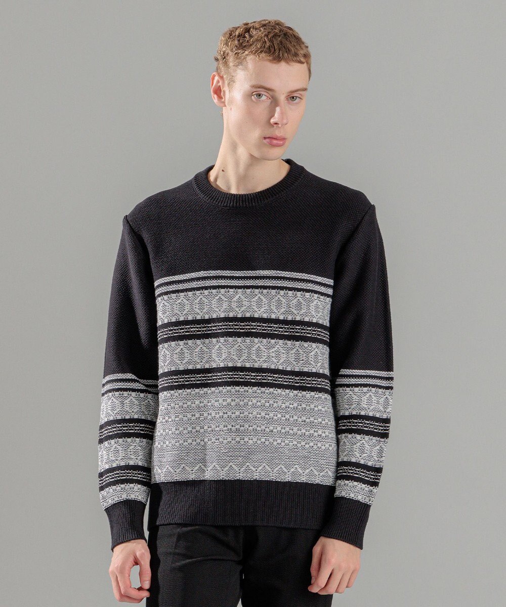 JOSEPH HOMME レボソジャガード 　クルーネックニット 