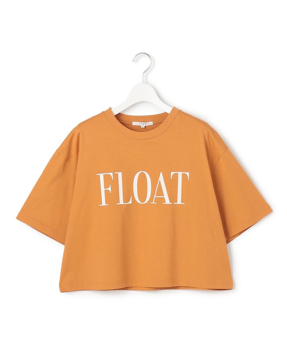 23区 【SLOW/一部店舗限定】ヴィンテージライクジャージー クロップド ロゴ Tシャツ 