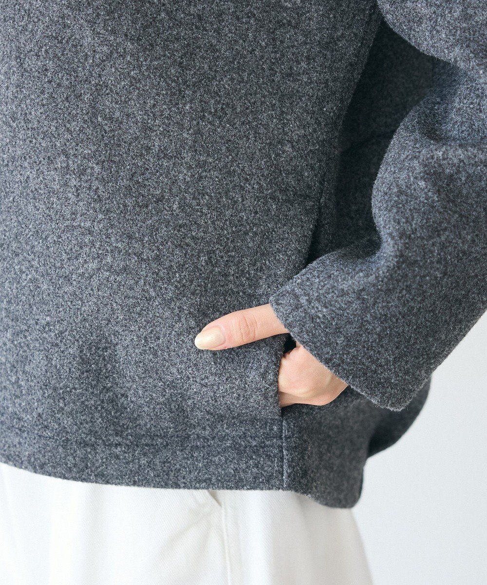 CRAFT STANDARD BOUTIQUE 圧縮ウール風ZIP付きジャケット 