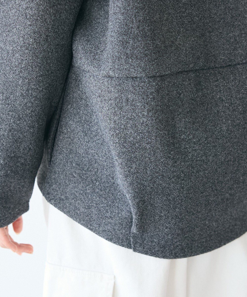 CRAFT STANDARD BOUTIQUE 圧縮ウール風ZIP付きジャケット 