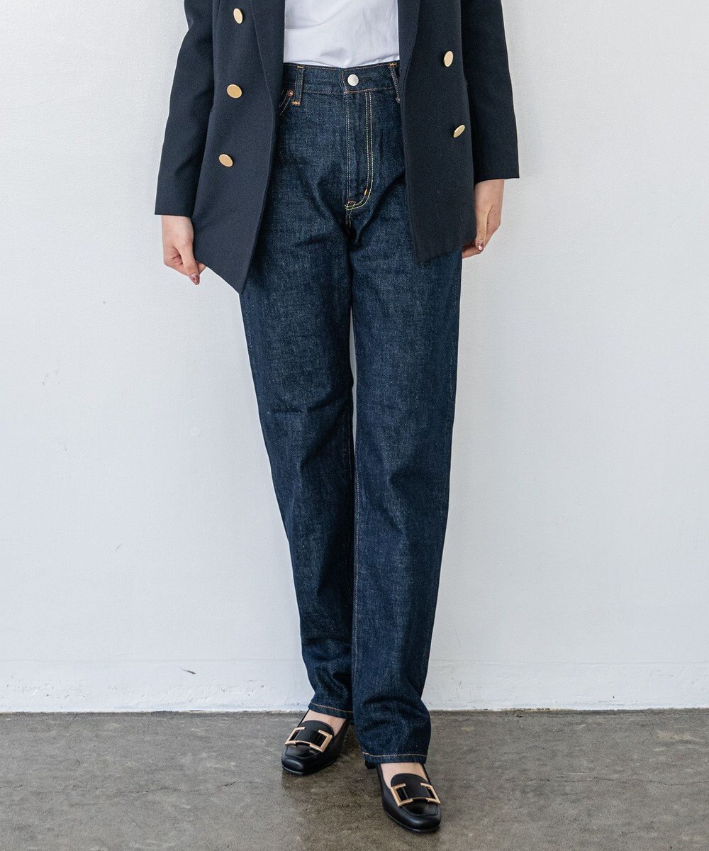 caqu boy`s cutⅡ テーパードストレートデニム ワンウォッシュ 