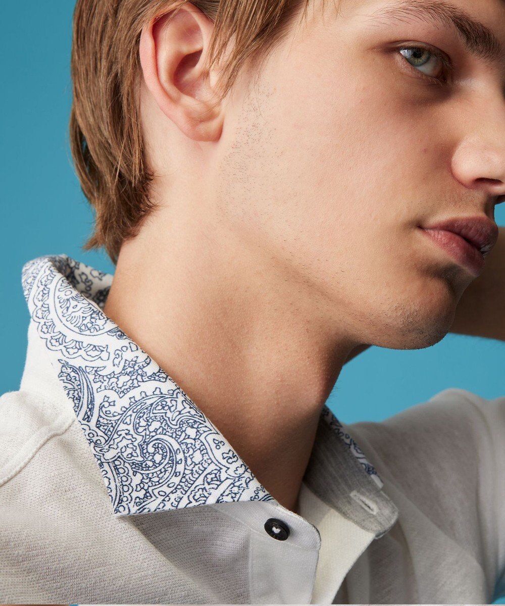 JOSEPH ABBOUD 【リネン素材/吸水速乾/日本素材】リネンハニカム ダディ ポロシャツ 