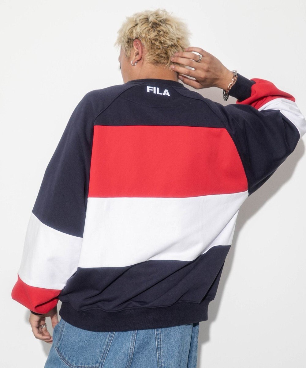 WEGO 【ユニセックス着用ITEM】別注FILAパネル切替プルオーバー 