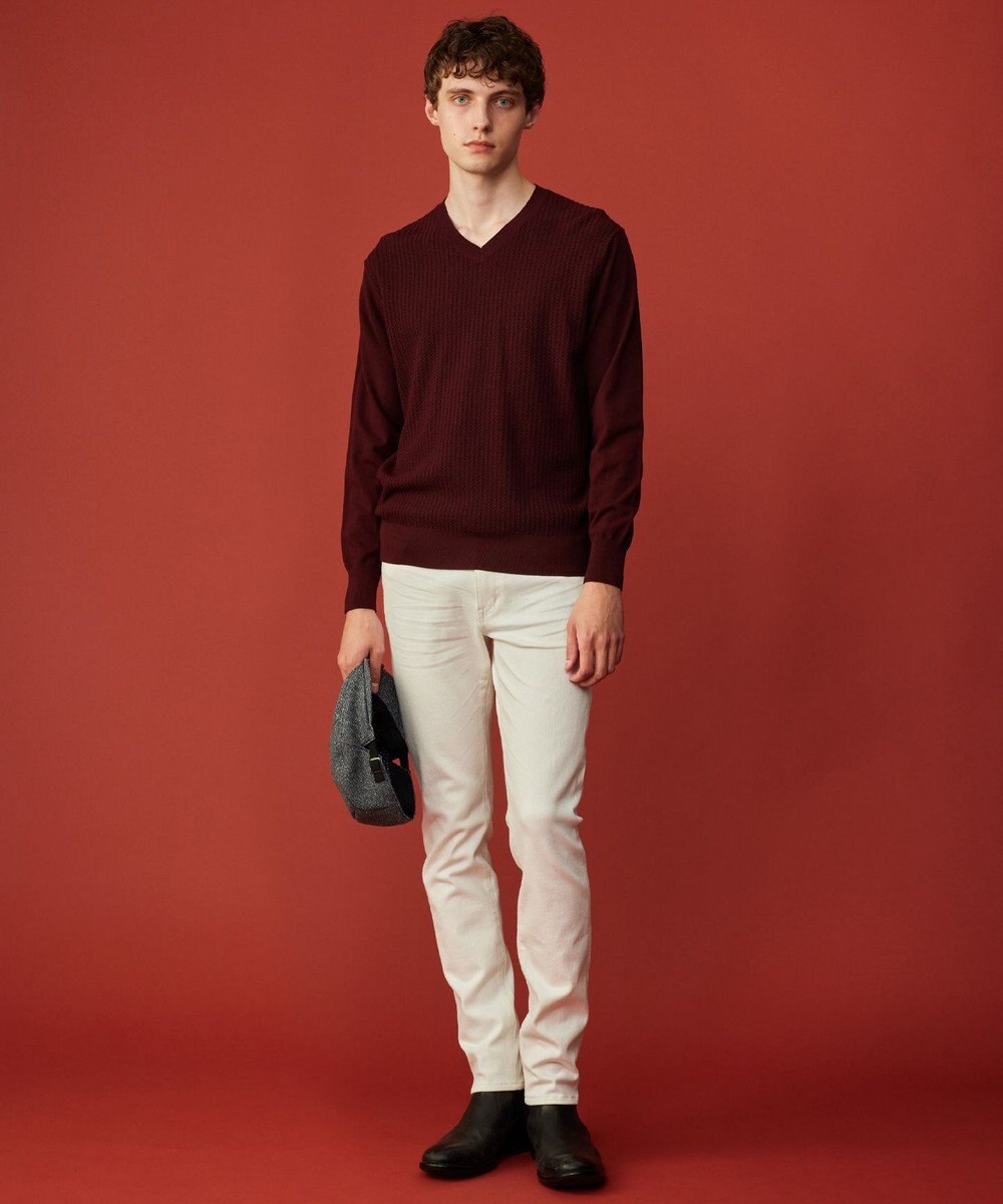 JOSEPH ABBOUD 【キングサイズ・洗える/チクチクしない/3シーズン対応】SNOWY Vネック  ニット 