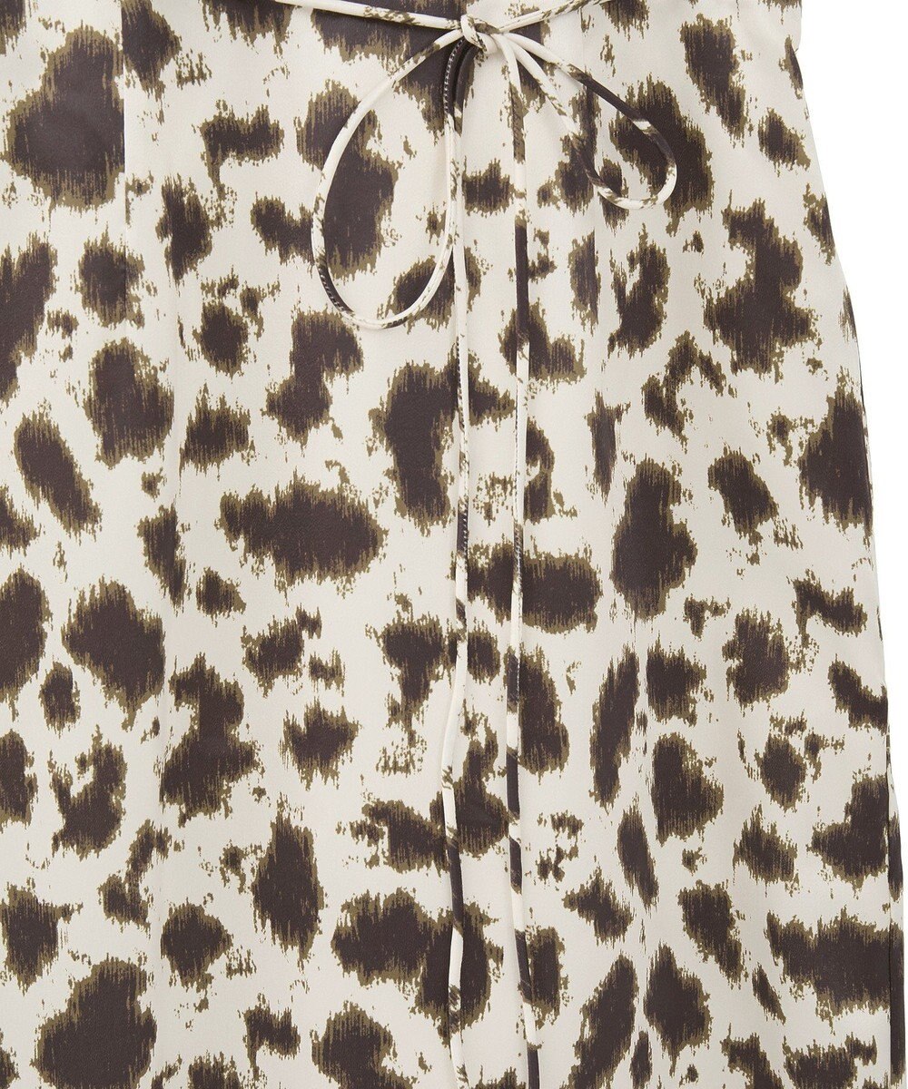 CRAFT STANDARD BOUTIQUE ヒョウ柄プリントIラインスカート 