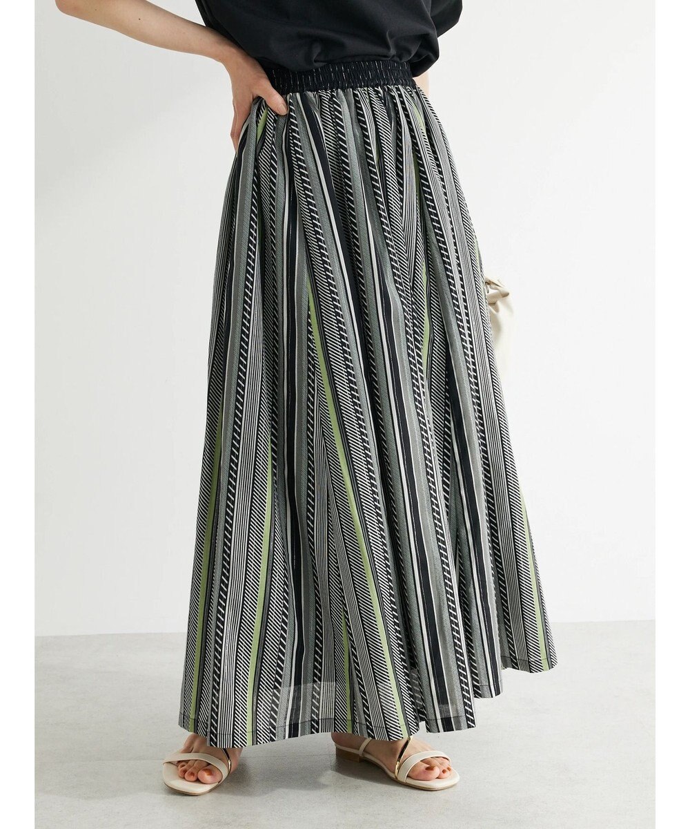 Green Parks ・ＥＬＥＮＣＡＲＥ　ＤＵＥ　マルチストライプスカート 