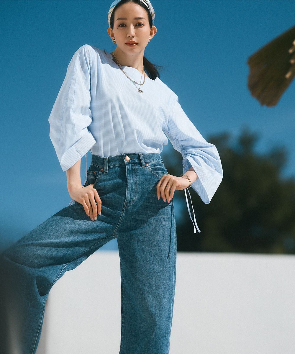 23区 L 【Oggi4月号掲載/洗える】CANCLINI デザインスリーブ ブラウス 