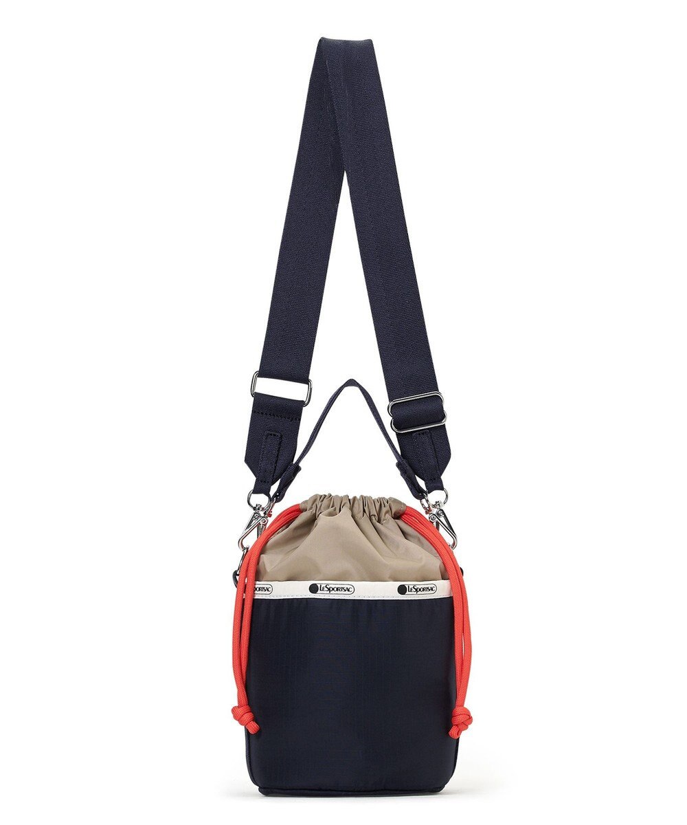 LeSportsac SM DRAWSTRING BUCKET/ディープシーベージュ/マンダリンコード 