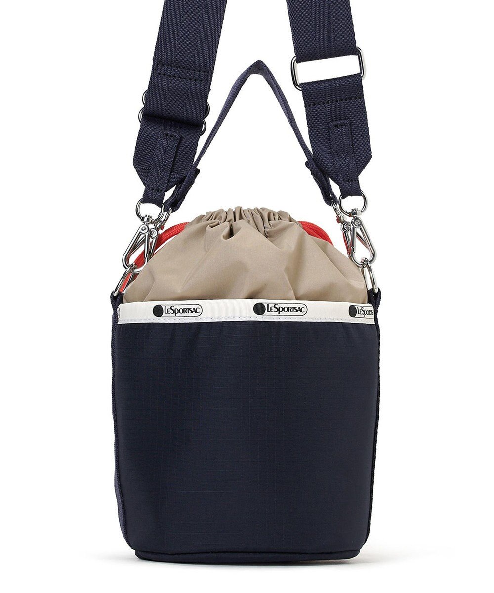 LeSportsac SM DRAWSTRING BUCKET/ディープシーベージュ/マンダリンコード 