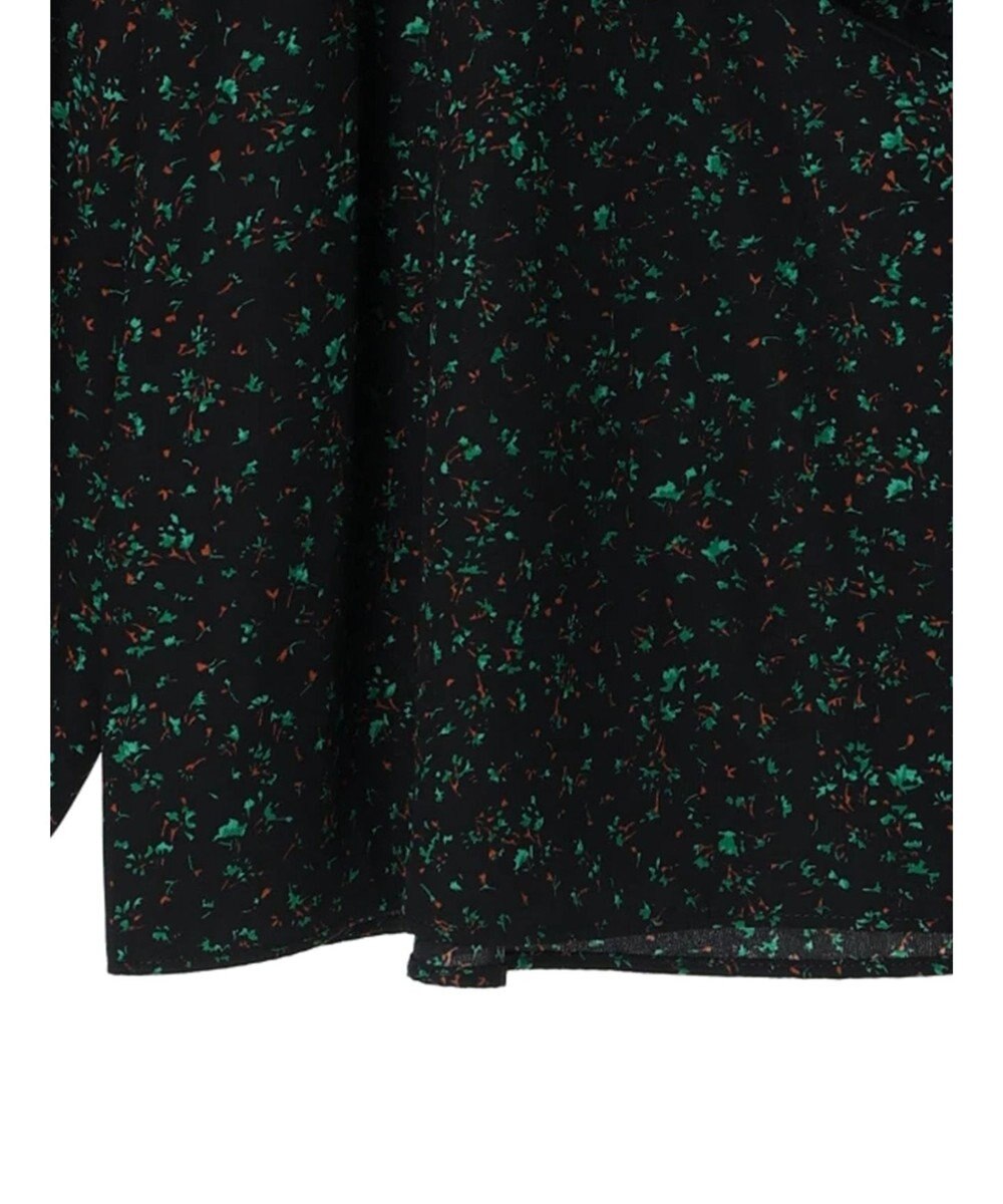 Green Parks 柄アソートラッフル衿ブラウス 