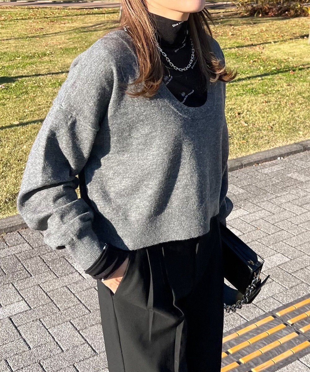 Green Parks ２ＷＡＹ　ショート丈ニットプルオーバー 