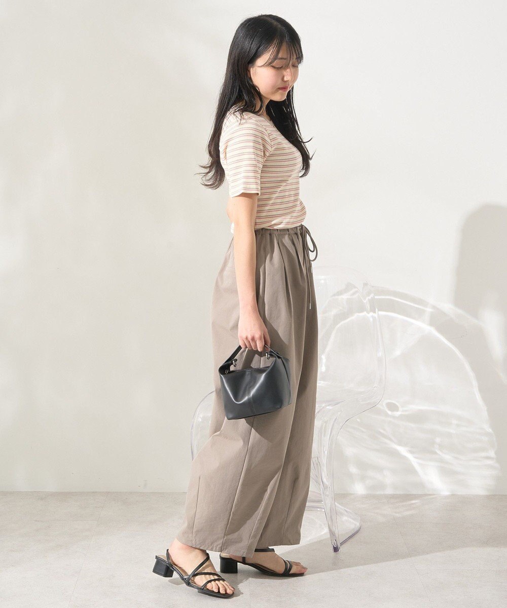 AMERICAN HOLIC リブ　５分袖トップス 