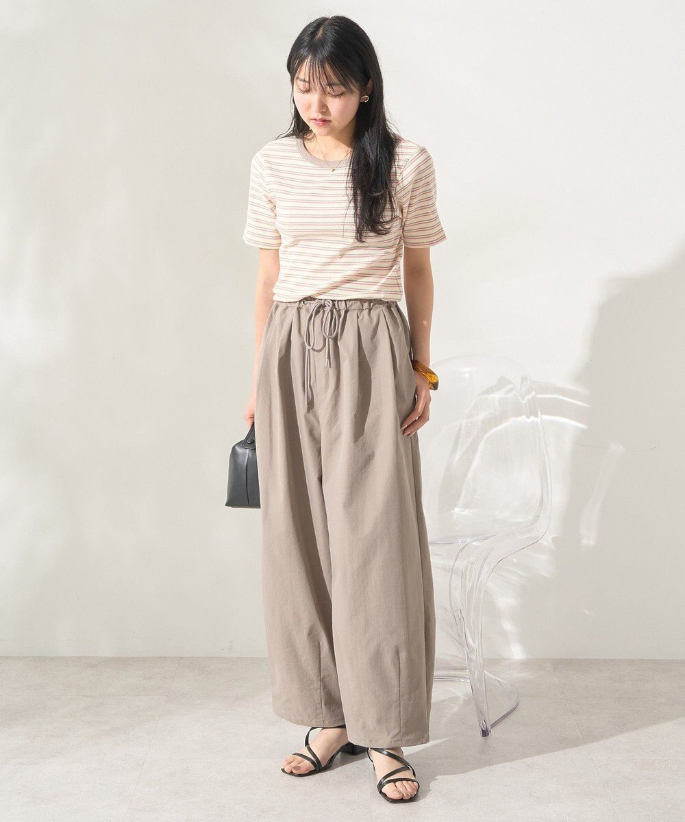 AMERICAN HOLIC リブ　５分袖トップス 