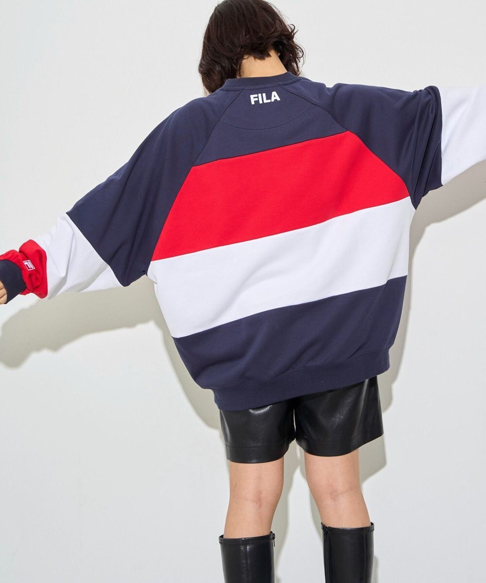 WEGO 【ユニセックス着用ITEM】別注FILAパネル切替プルオーバー 