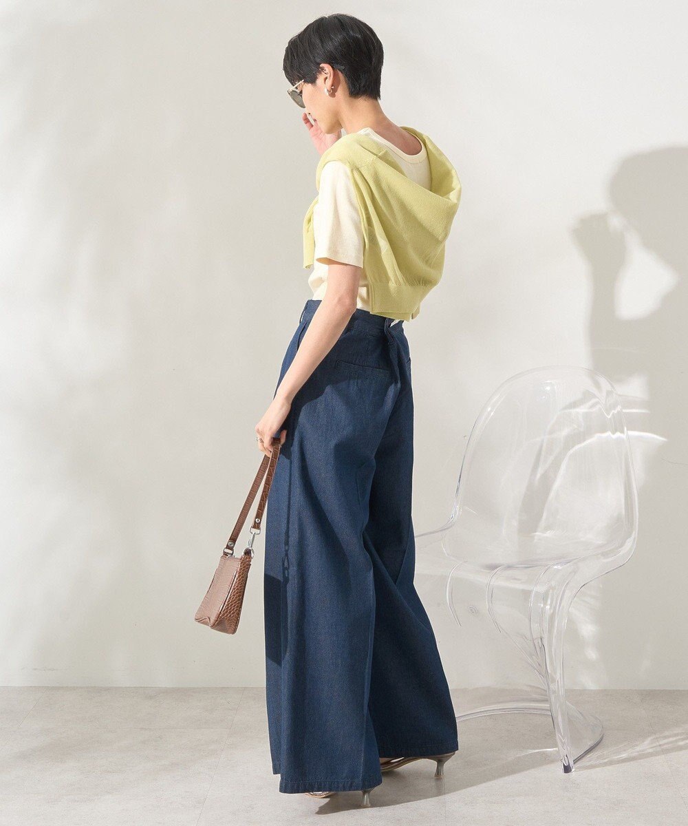 AMERICAN HOLIC リブ　５分袖トップス 