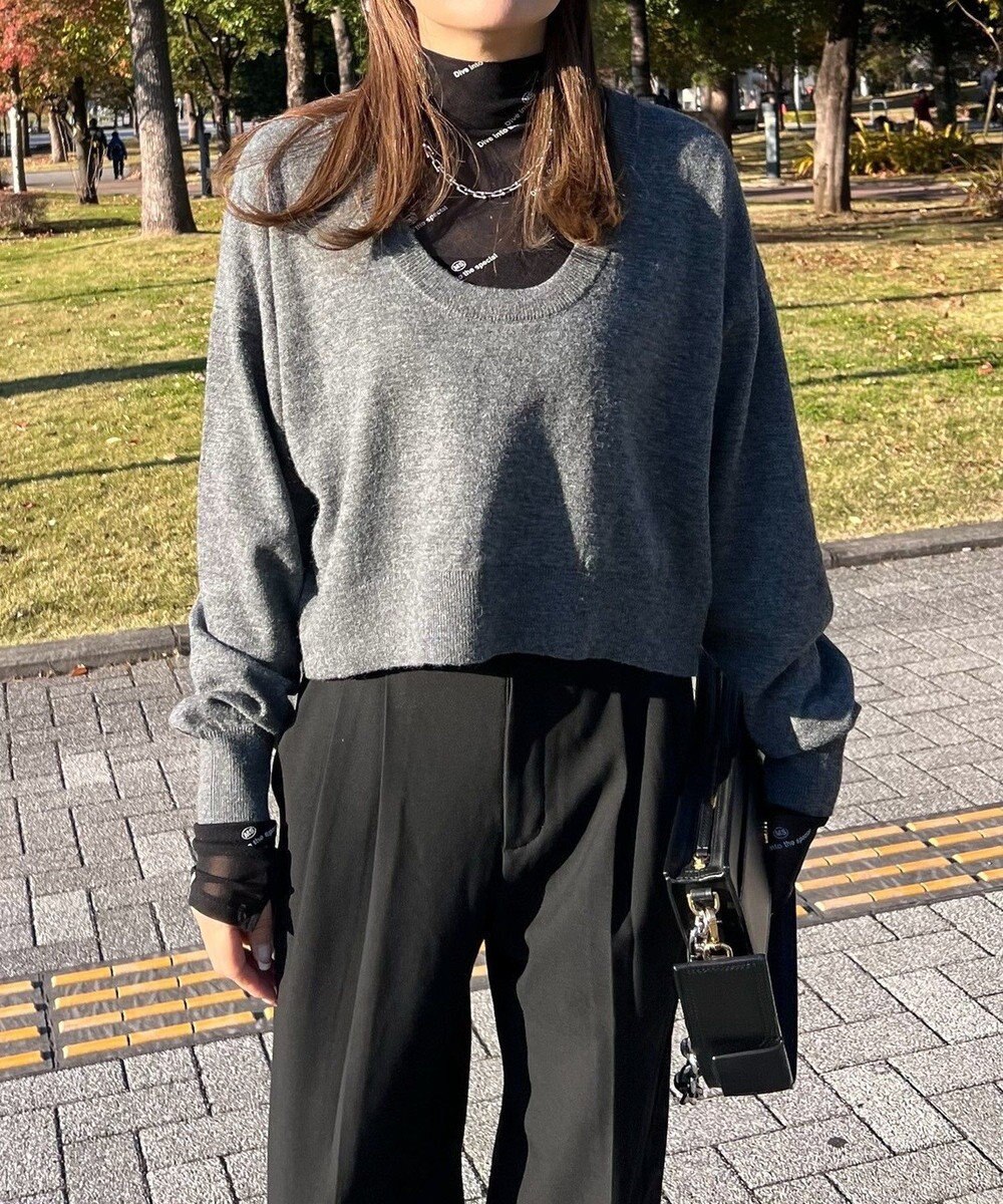 Green Parks ２ＷＡＹ　ショート丈ニットプルオーバー 