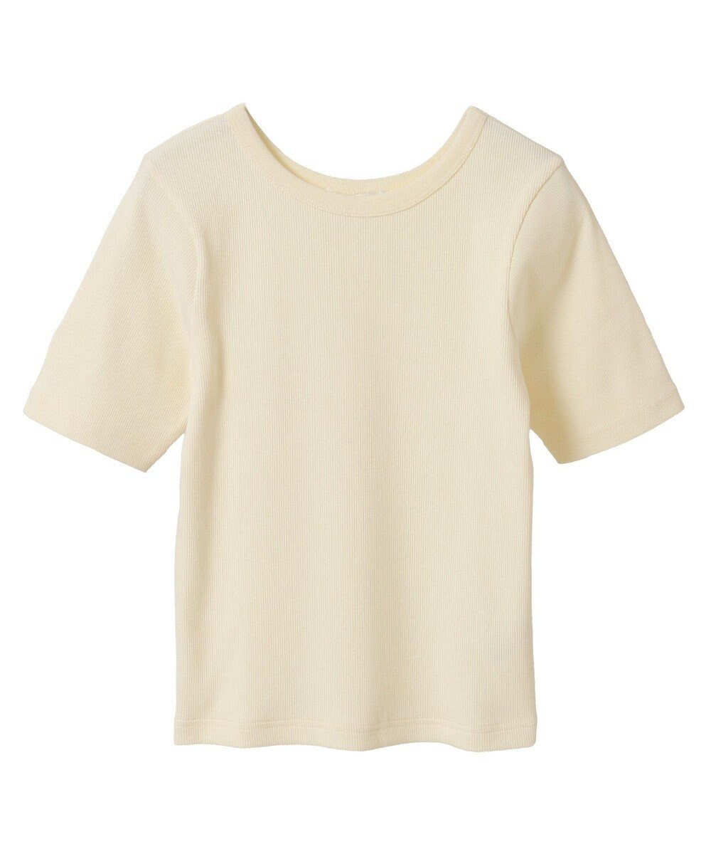 AMERICAN HOLIC リブ　５分袖トップス 