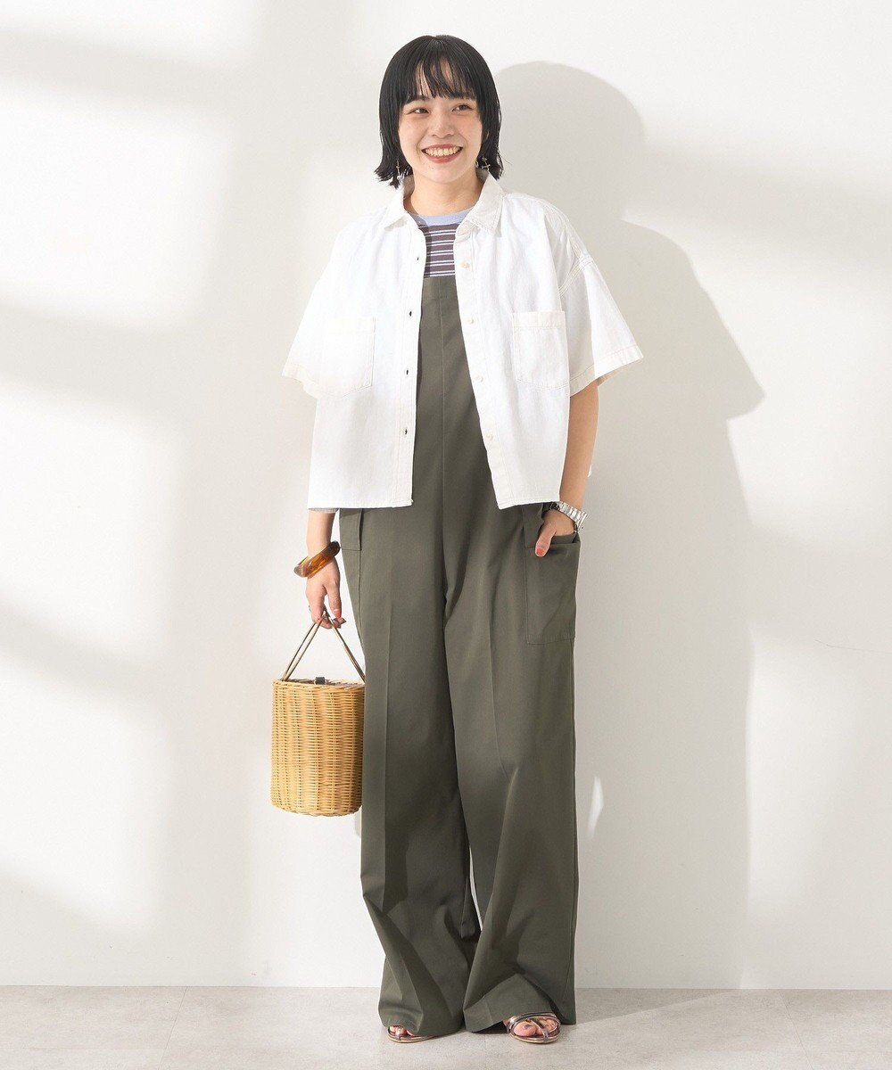 AMERICAN HOLIC リブ　５分袖トップス 