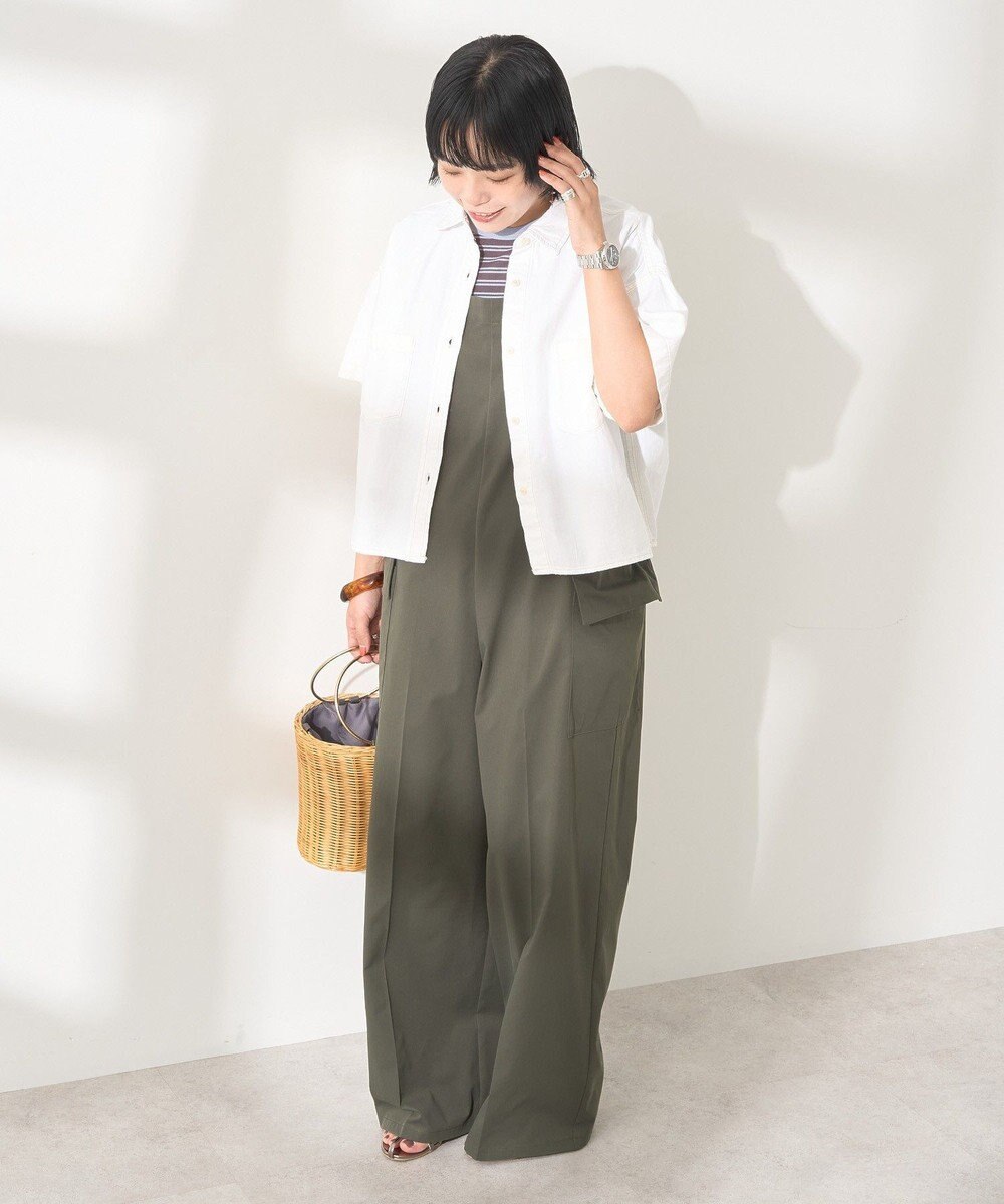 AMERICAN HOLIC リブ　５分袖トップス 