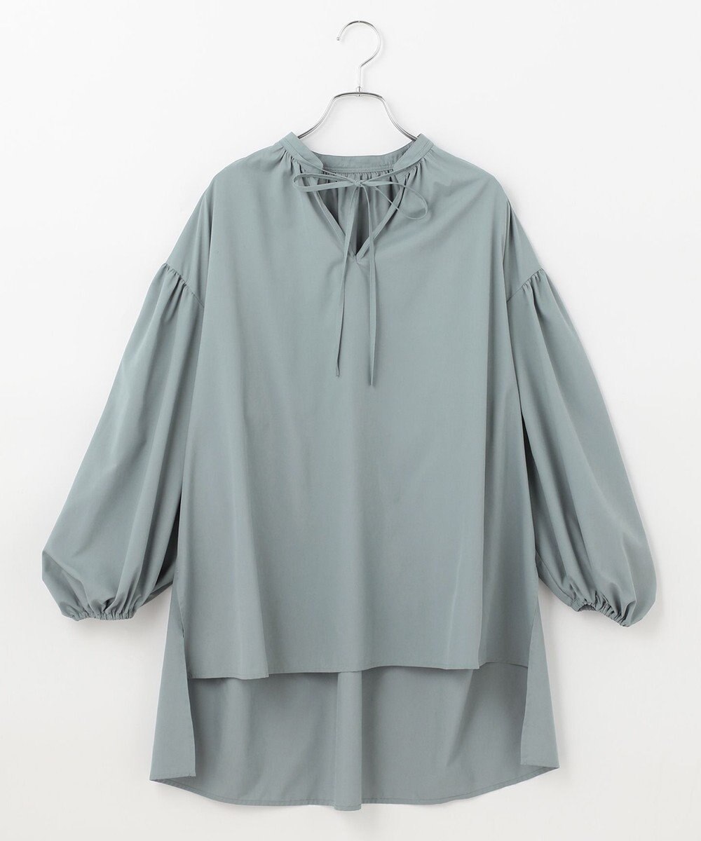 #Newans 【ANSWER for 男の子ママ】スリットネックパフスリーブブラウス 