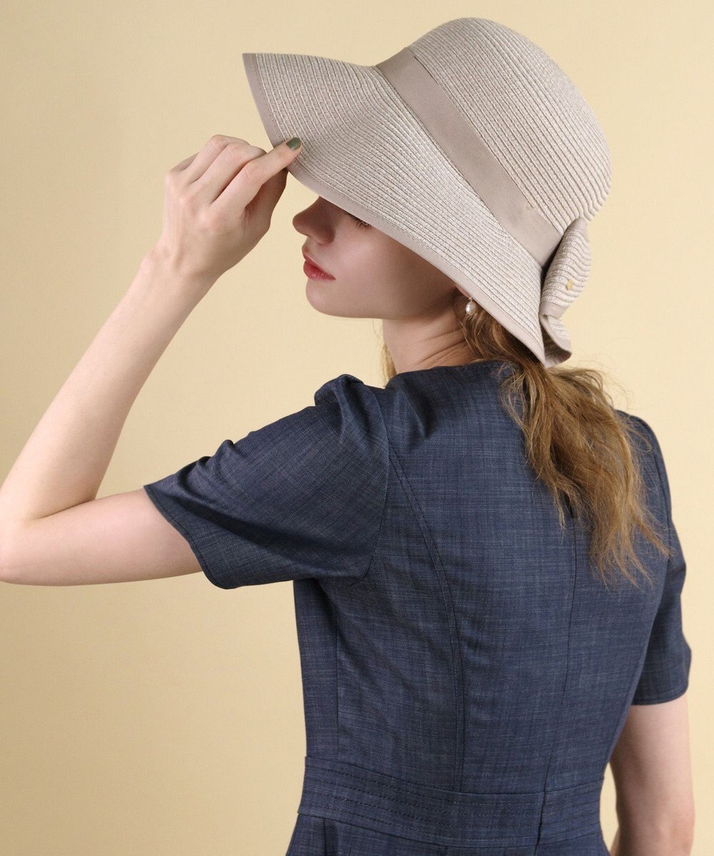 TOCCA 【UV97%以上カット・吸水速乾・抗菌防臭・洗える・サイズ調整可】BACK RIBBON HAT ハット 