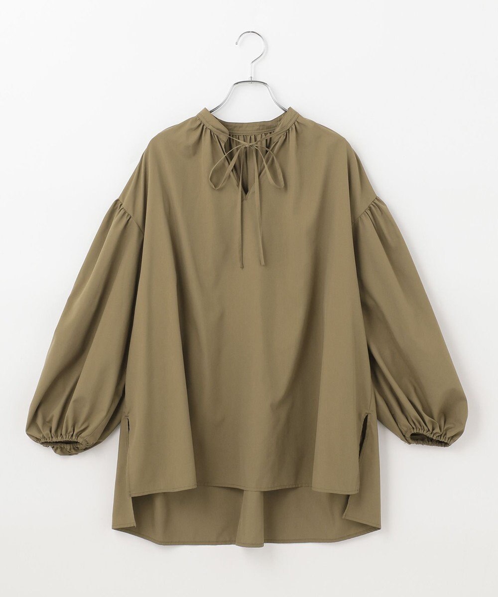 #Newans 【ANSWER for 男の子ママ】スリットネックパフスリーブブラウス 