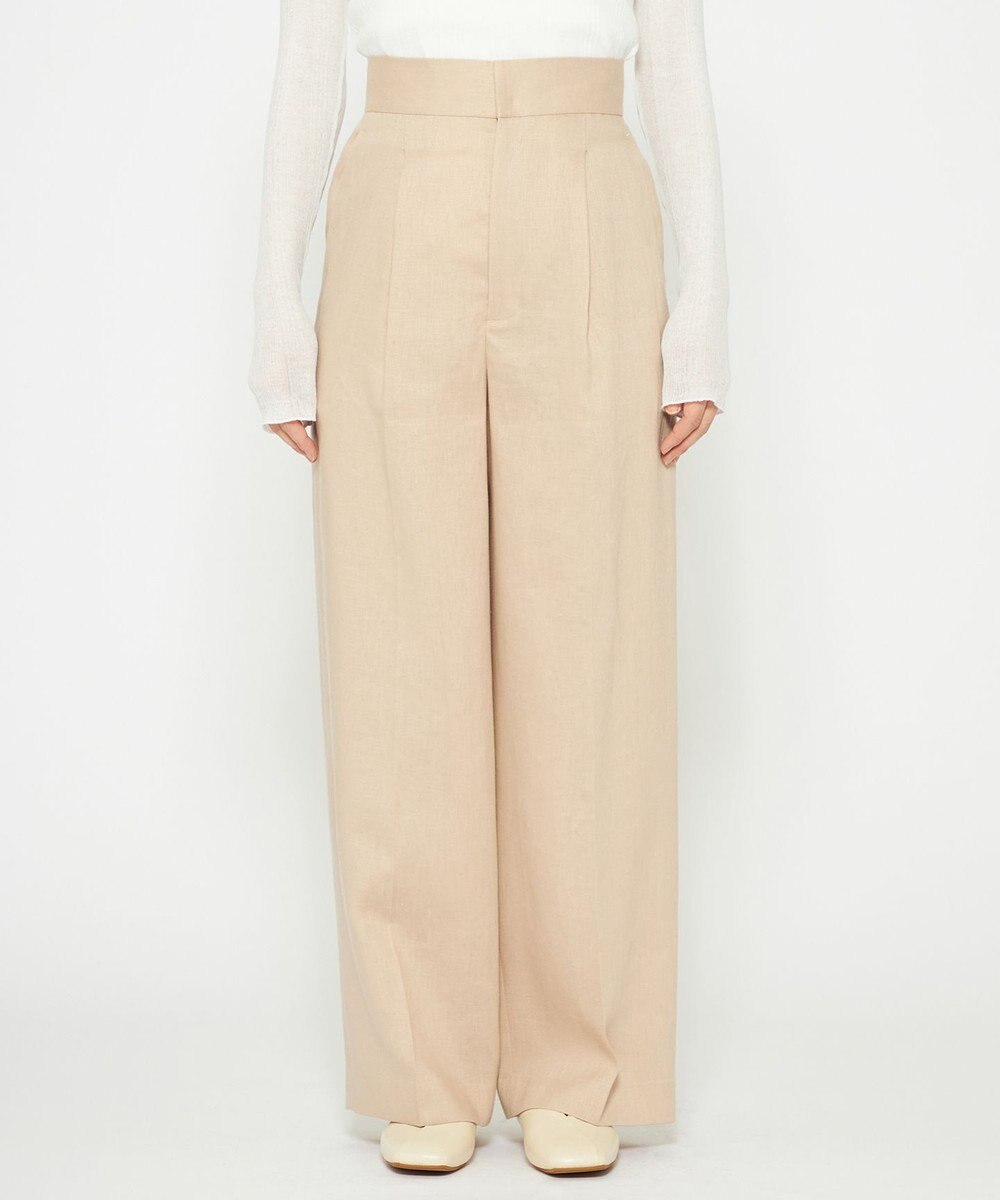 uncrave 【5周年企画・手洗い可】ライト リネン ワイドパンツ（uncrave STANDARD） 