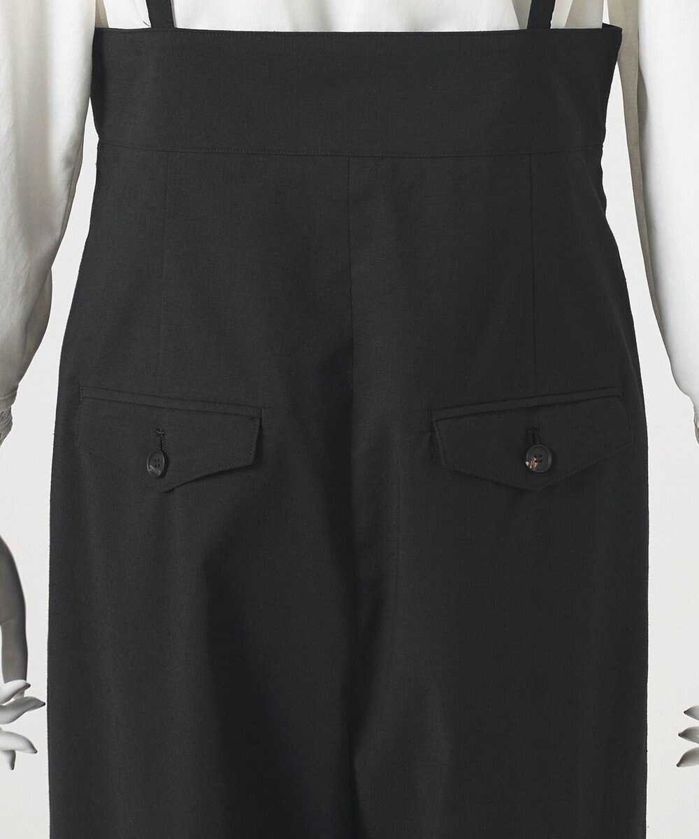 23区 L 【GOLD LABEL】クリスピーリネンストレッチ サスペンダーパンツ 