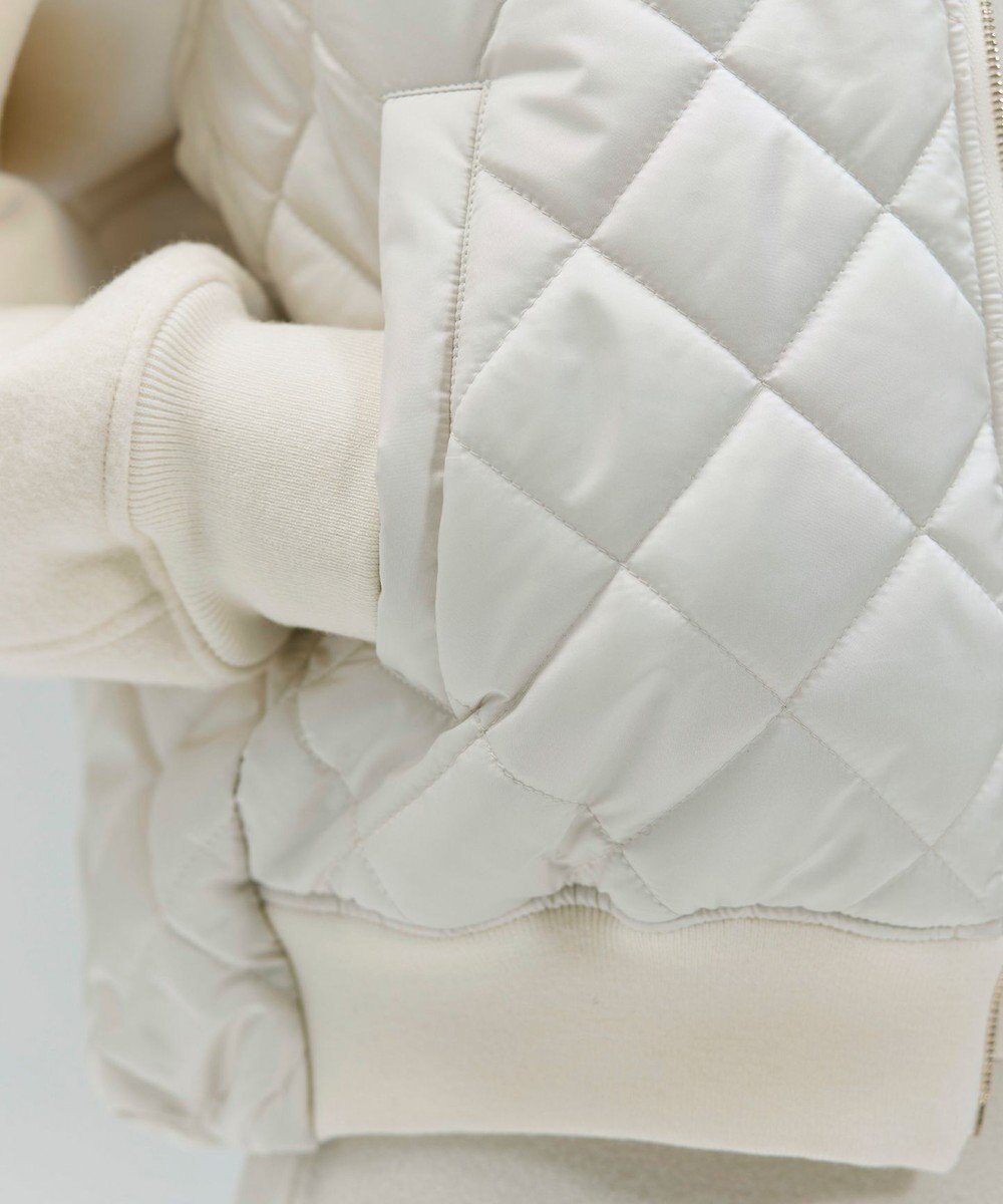 BEIGE， 【GISELe 10月号掲載】DOVER / 異素材ウールキルティングブルゾン 