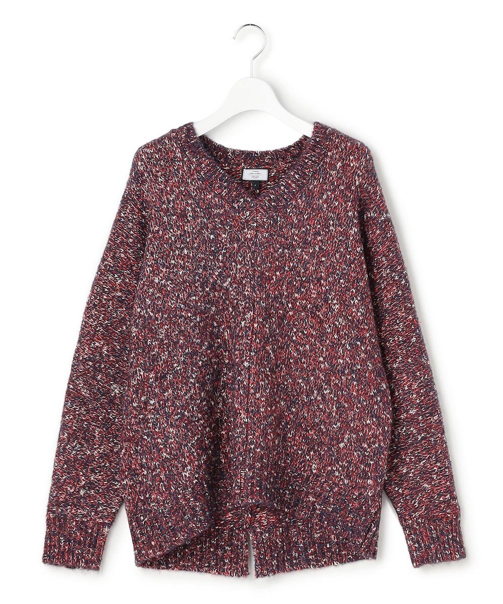 J.PRESS YORK STREET 【WOMEN】ファンシーヤーン Vネックニット 