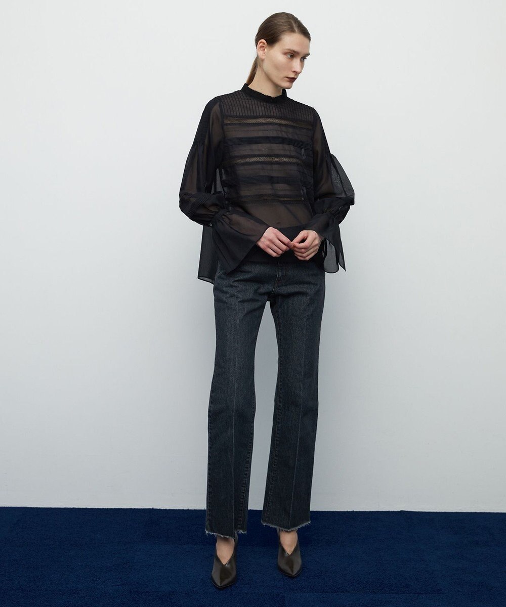 BEIGE， 【S-size】TRONCHET / セミフレアデニム 