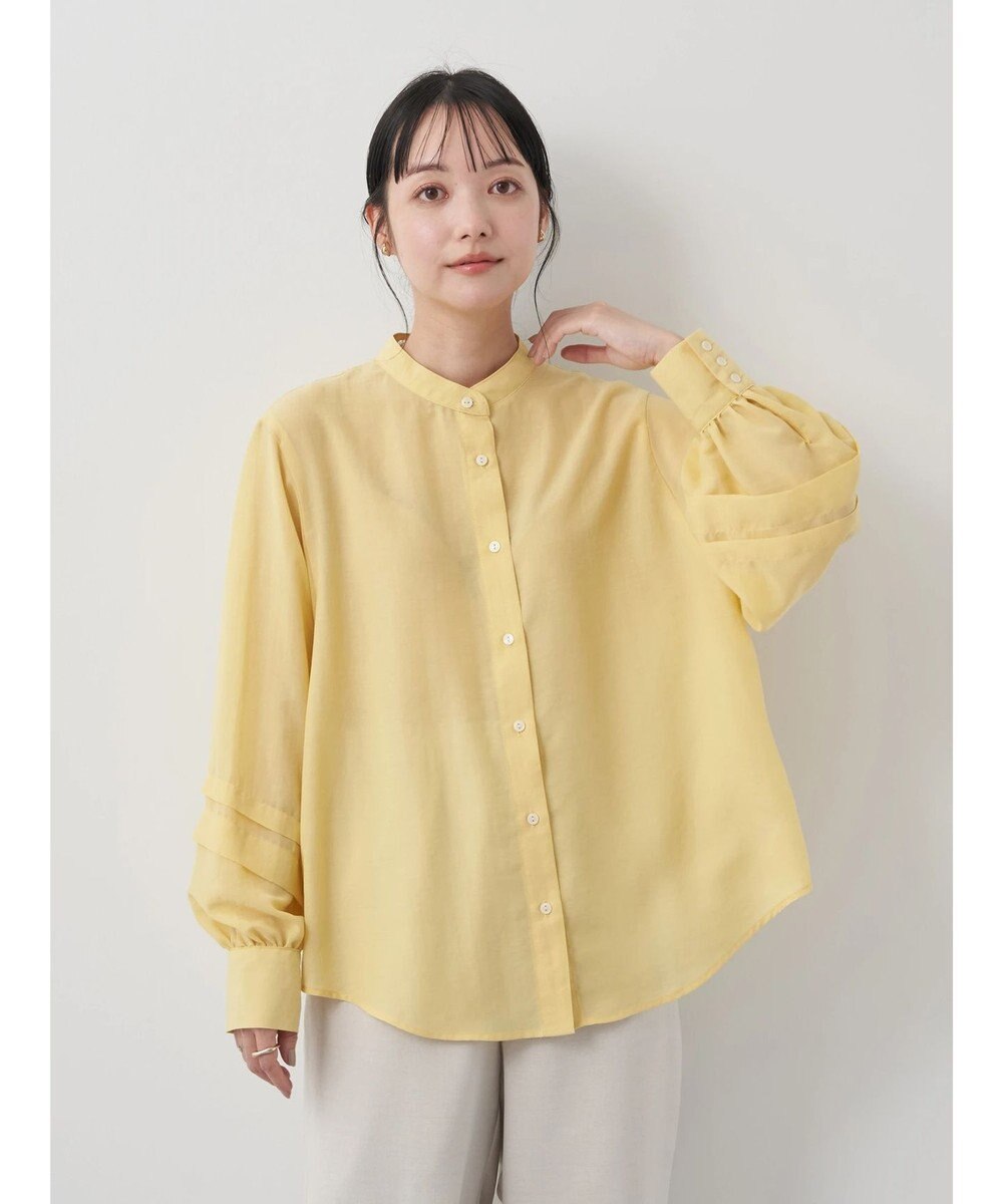 earth music&ecology ボリュームタック袖ブラウス 