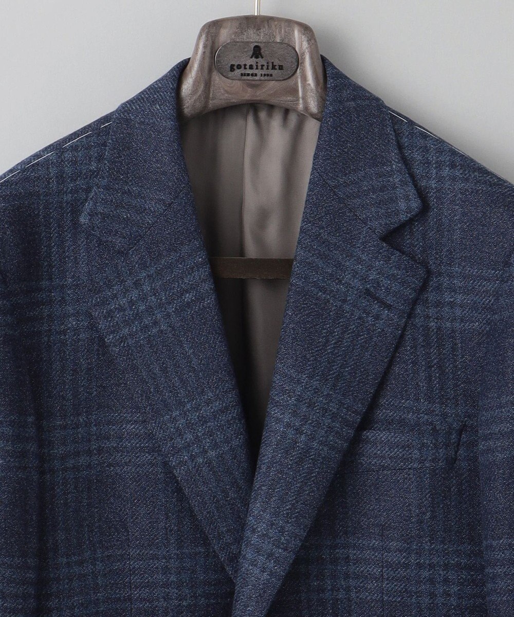 GOTAIRIKU 【Ermenegild Zegna/ゼニア】トロフェオ カシミヤ ジャケット_ネイビーチェック 