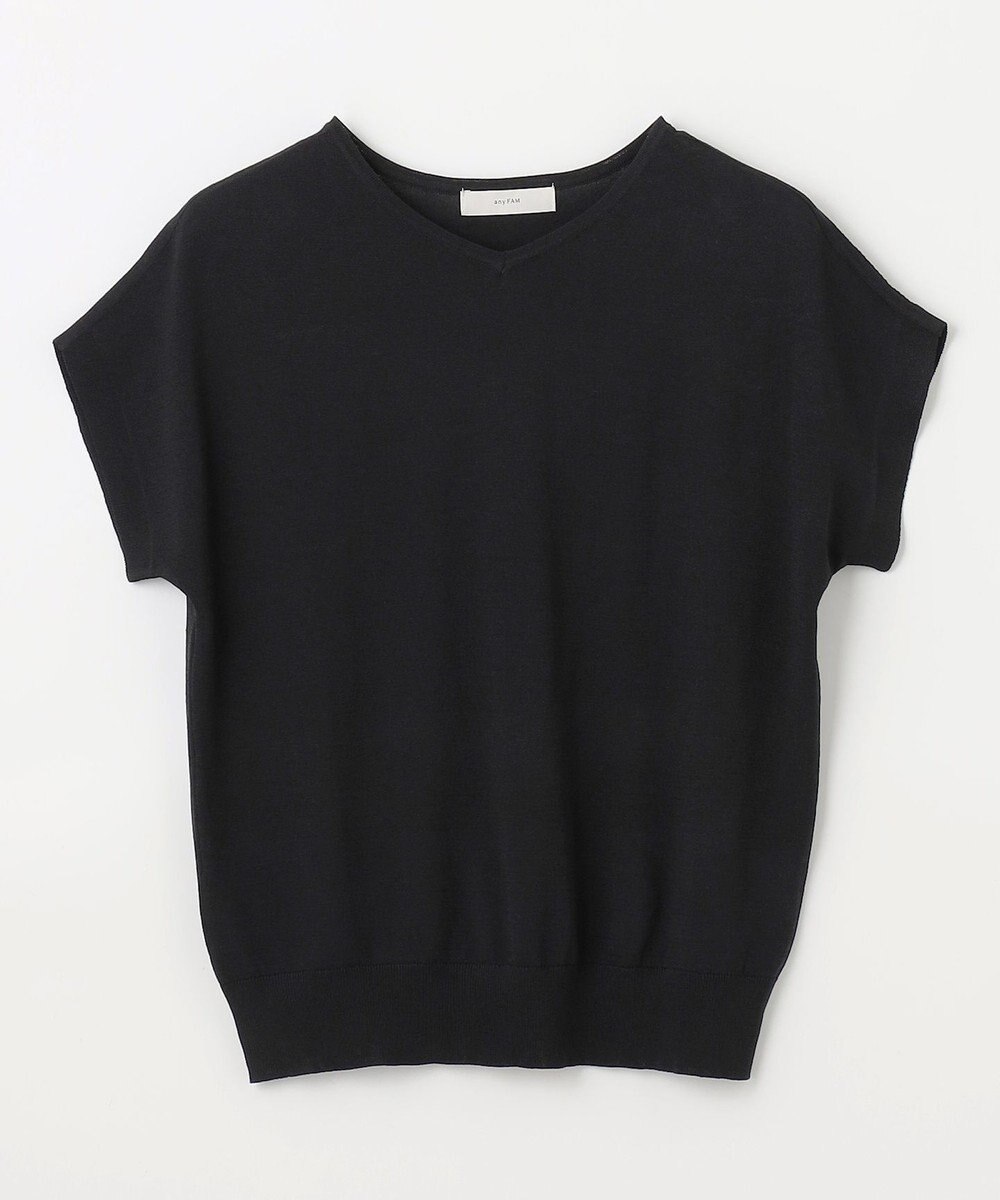ANY L ハーフスリーブニット 