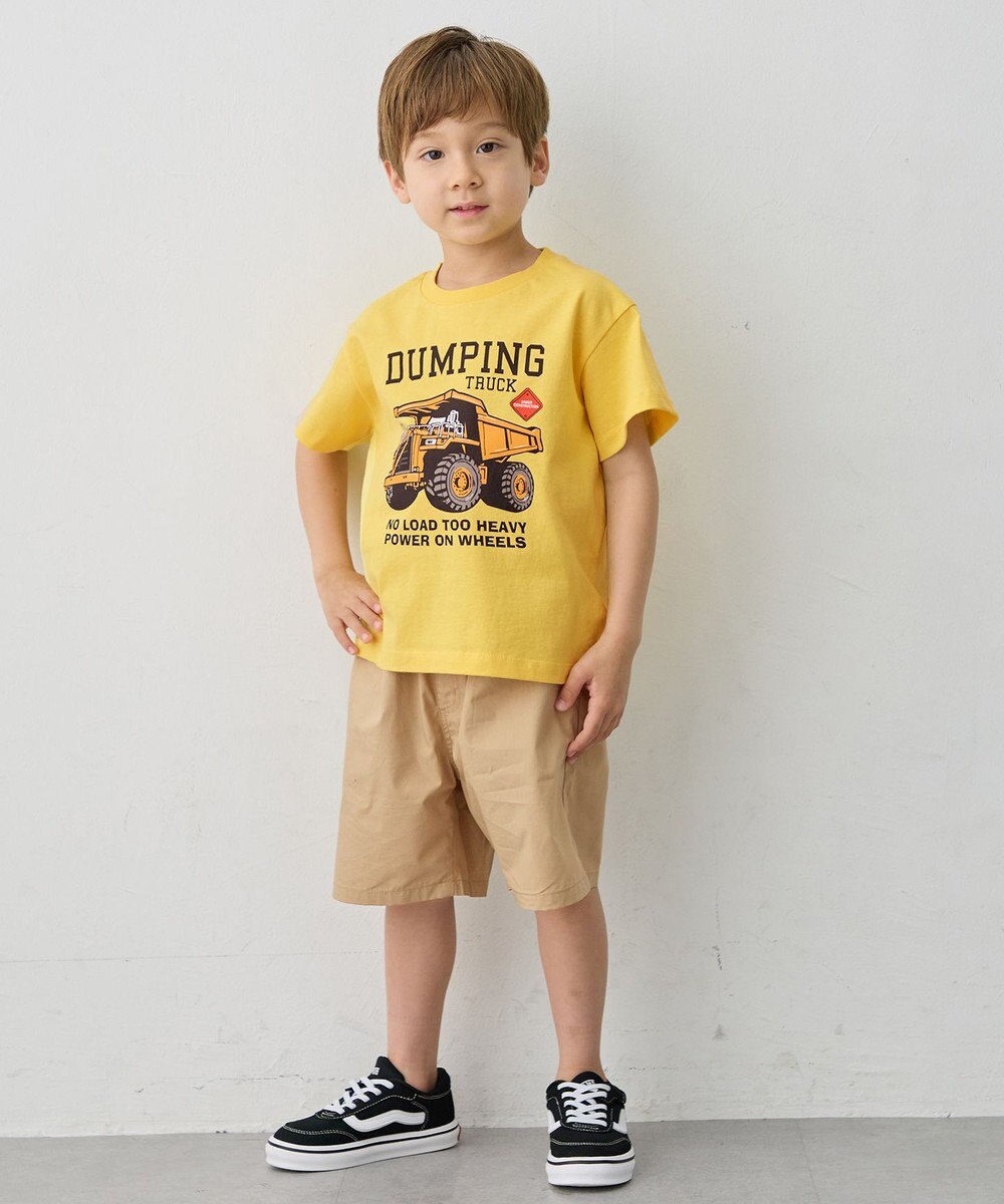 ANY KIDS 【洗濯機可能】はたらく車プリント 半袖Tシャツ 