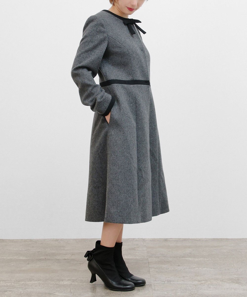 TOCCA 【WEB限定カラー有り】【消臭】MILKY PUFF リボンウールコート 