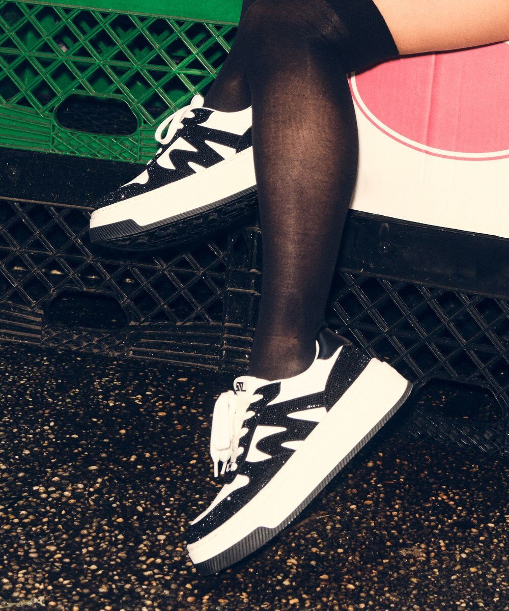 STEVE MADDEN DYNAMO-R スワロディテール厚底スニーカー 