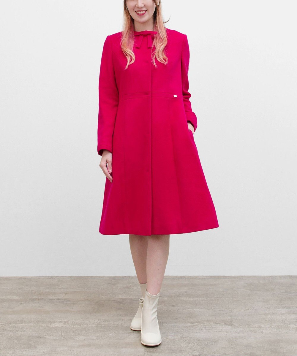 TOCCA 【WEB限定カラー有り】【消臭】MILKY PUFF リボンウールコート 